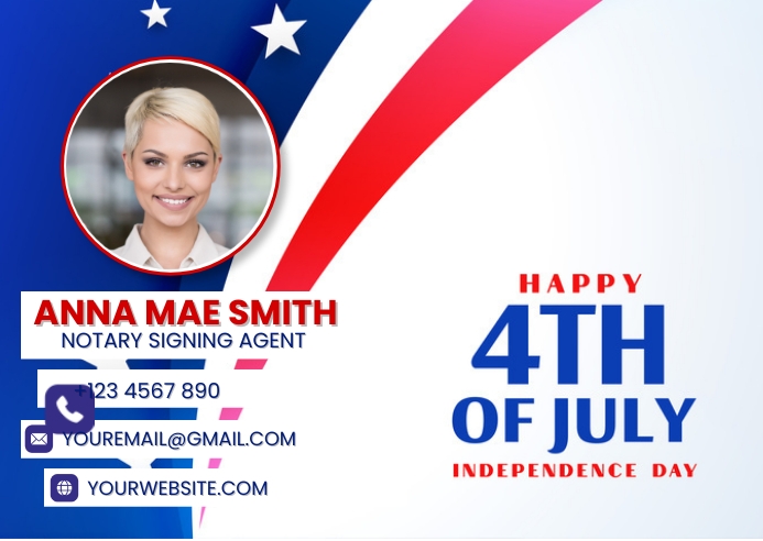 Plantilla de 4th of July Postcard Template | PosterMyWall