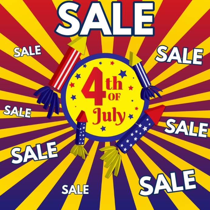 4th of July sale ,poster Template PosterMyWall