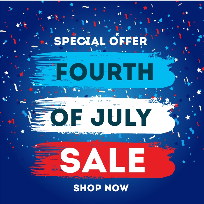 4th of July sale ,poster template