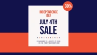 4th of July Sale Business Card template