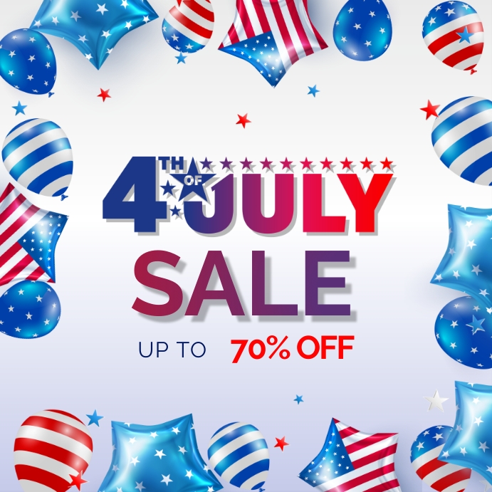4th of July Sale Template PosterMyWall