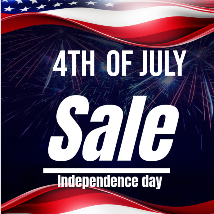 4th of july sale Ilogo template