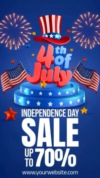 4th of July Sale Instagram Story template