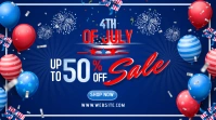 4th of July Sale Twitter Plasing template