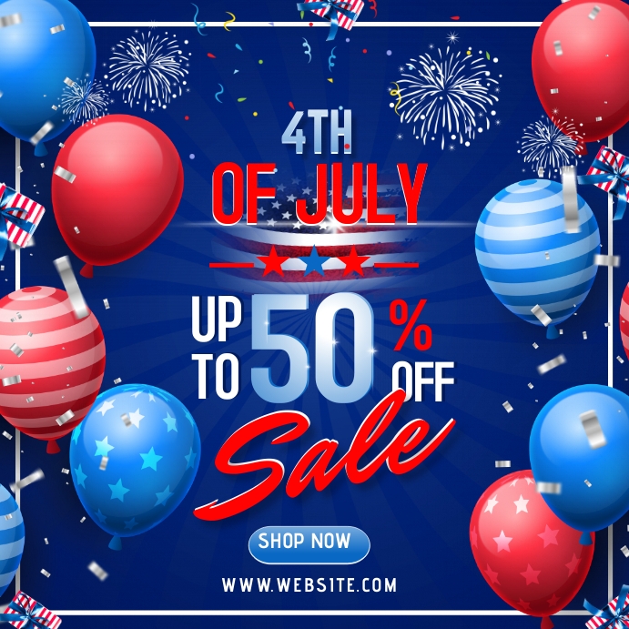 4th of July Sale Template PosterMyWall