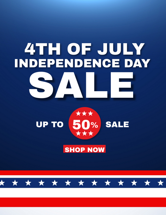 4TH OF JULY SALE Template PosterMyWall