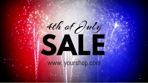4th of July Sale Facebook Cover Video Template