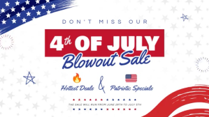 4th of July Signage Umbukiso Wedijithali (16:9) template