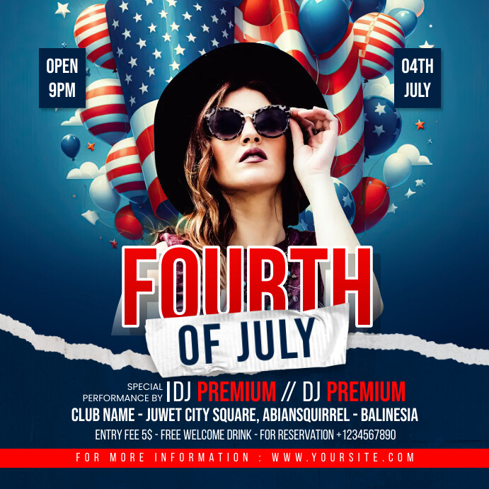 Copy Of Independence Day 4Th Of July Social Media Template PosterMyWall copy-of-independence-day-4th-of-july-social-media-template-postermywall