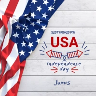 4th of July firecracker social media template Iphosti le-Instagram