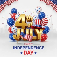 4th Of July  Square (1:1) template