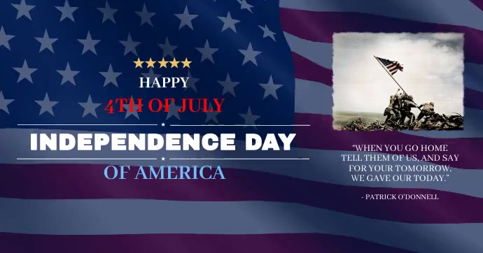 4th of July Template Facebook Shared Image