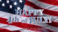 4th of July Template Affichage numérique (16:9)