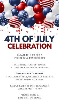 4th of July Template Instagram Story