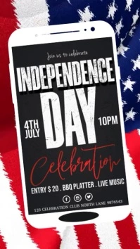 4th of July Template Instagram-Story