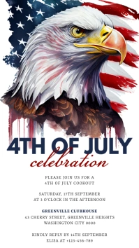 4th of July Template Instagram Story