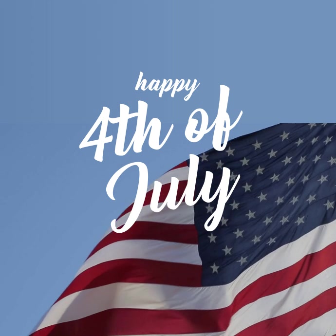 4th of july template Quadrato (1:1)