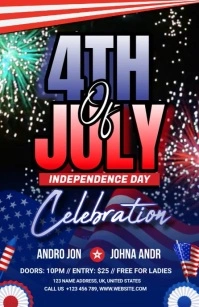 4th of july template Tabloid