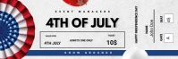 4th of July Ticket Bannière 2' × 6' template