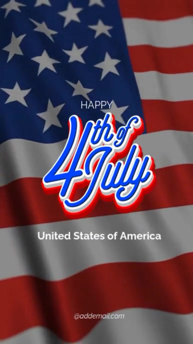 4th Of July Tiktok Video template