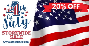4th of July Video Ad Template Изображение, которым поделились на Facebook