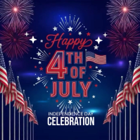 4th of July wish Pos Instagram template