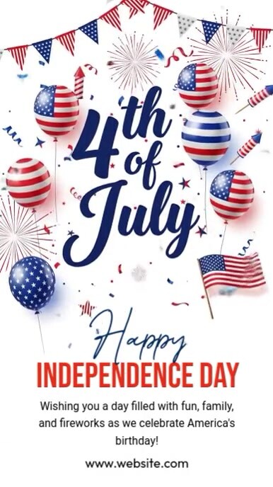 4th Of July Wish Instagram Reel template