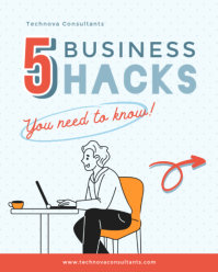 Hvid Business Tips Instagram Portrait Template - Page 1