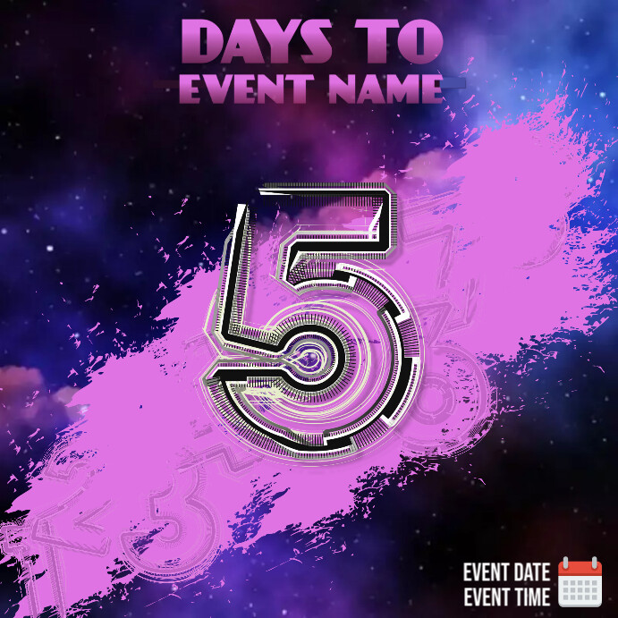 5 Dias Para Ir Modelo De Evento De Contagem Regressiva PosterMyWall 5 Dias Para Ir Modelo De Evento De Contagem Regressiva PosterMyWall