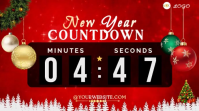 5 Minutes To New Year Countdown Video Template  Digital Display (16:9)