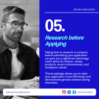 Blue Recruitment Tips โพสต์บน Instagram Template - Page 6