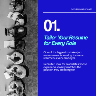 Blue Recruitment Tips โพสต์บน Instagram Template - Page 2