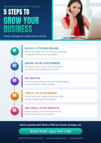 White Business Growth Guide A4 Template