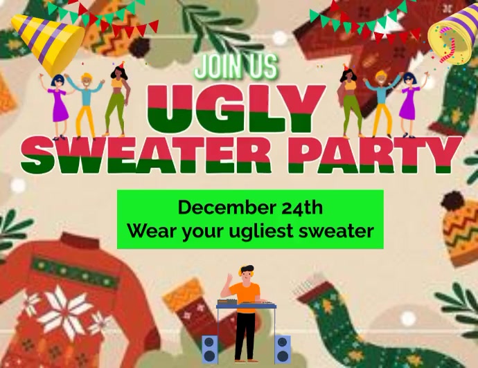 Copy of 5. SWEATER PARTY | PosterMyWall