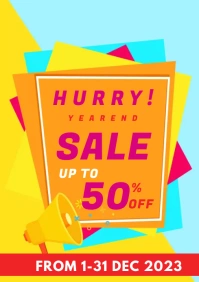 50% OFF SALE A3 template