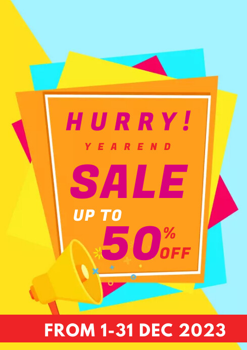 50% OFF SALE Template | PosterMyWall