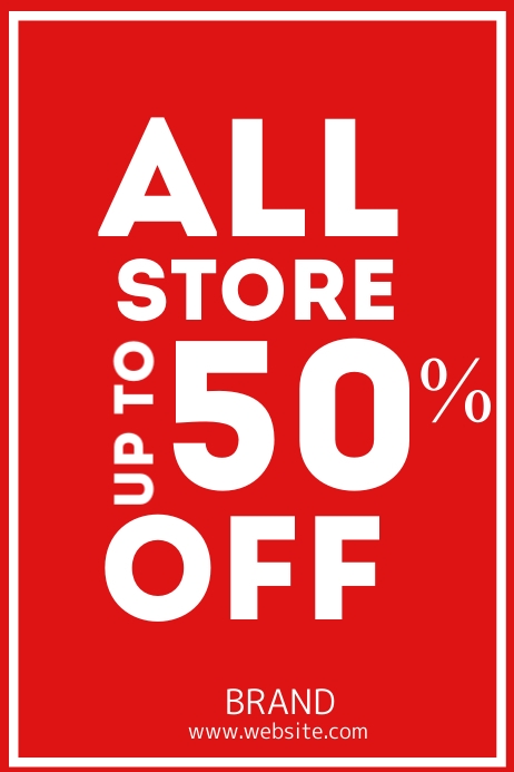 50 % off template | PosterMyWall