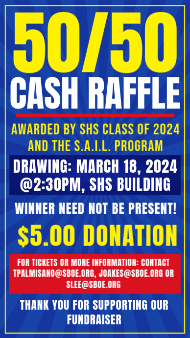 Copy of 50/50 raffle cash | PosterMyWall