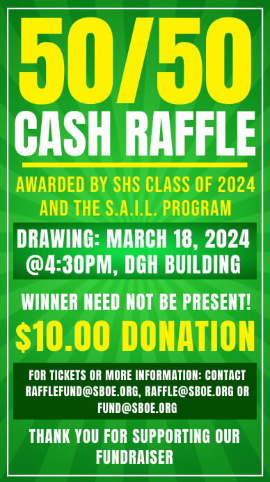 50/50 raffle cash Template | PosterMyWall