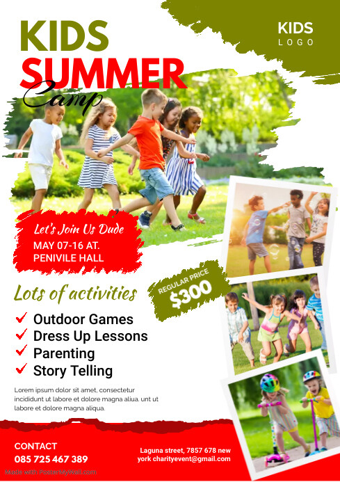 Kids Summer Camp Flyer