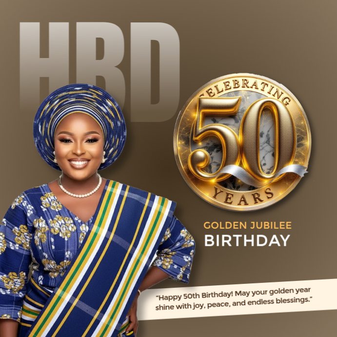 50th birthday 50th birthday happy birthday hbd Template PosterMyWall 50th birthday 50th birthday happy birthday hbd Template PosterMyWall