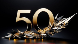 50th birthday Blog overskrift template