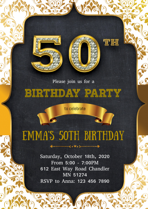 50th birthday invitations Clearance