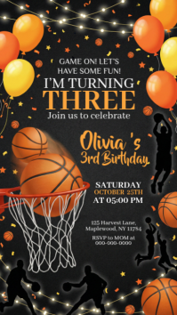50th Birthday Invitation Instagram Story template