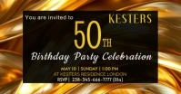 50th birthday party auf Facebook geteiltes Bild template