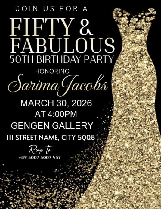 slim fit dress slacks 30 White gold dress 50th birthday invitation personalized – Pink the Cat main image 1