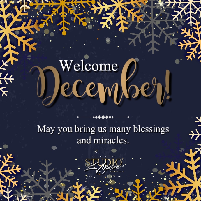 Welcome December Album Cover template