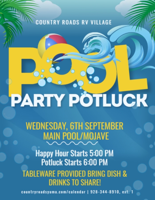 Pool Party Potluck 9623 PosterMyWall