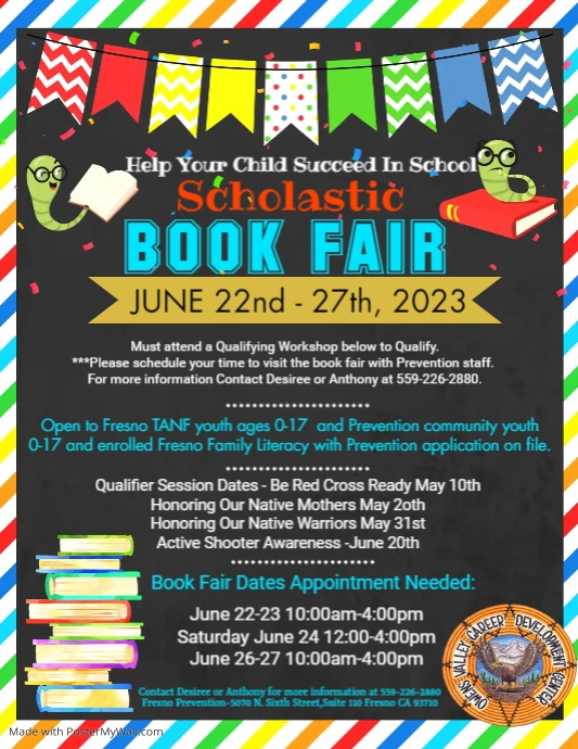 FlyerScholastic Book FairSummer PosterMyWall
