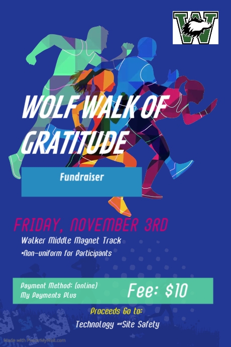 5K Run & Walk Event Poster template